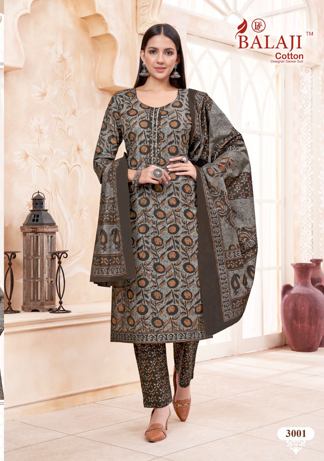 Balaji Battik Art Work Vol 3 Printed Cotton Dress Material Catalog